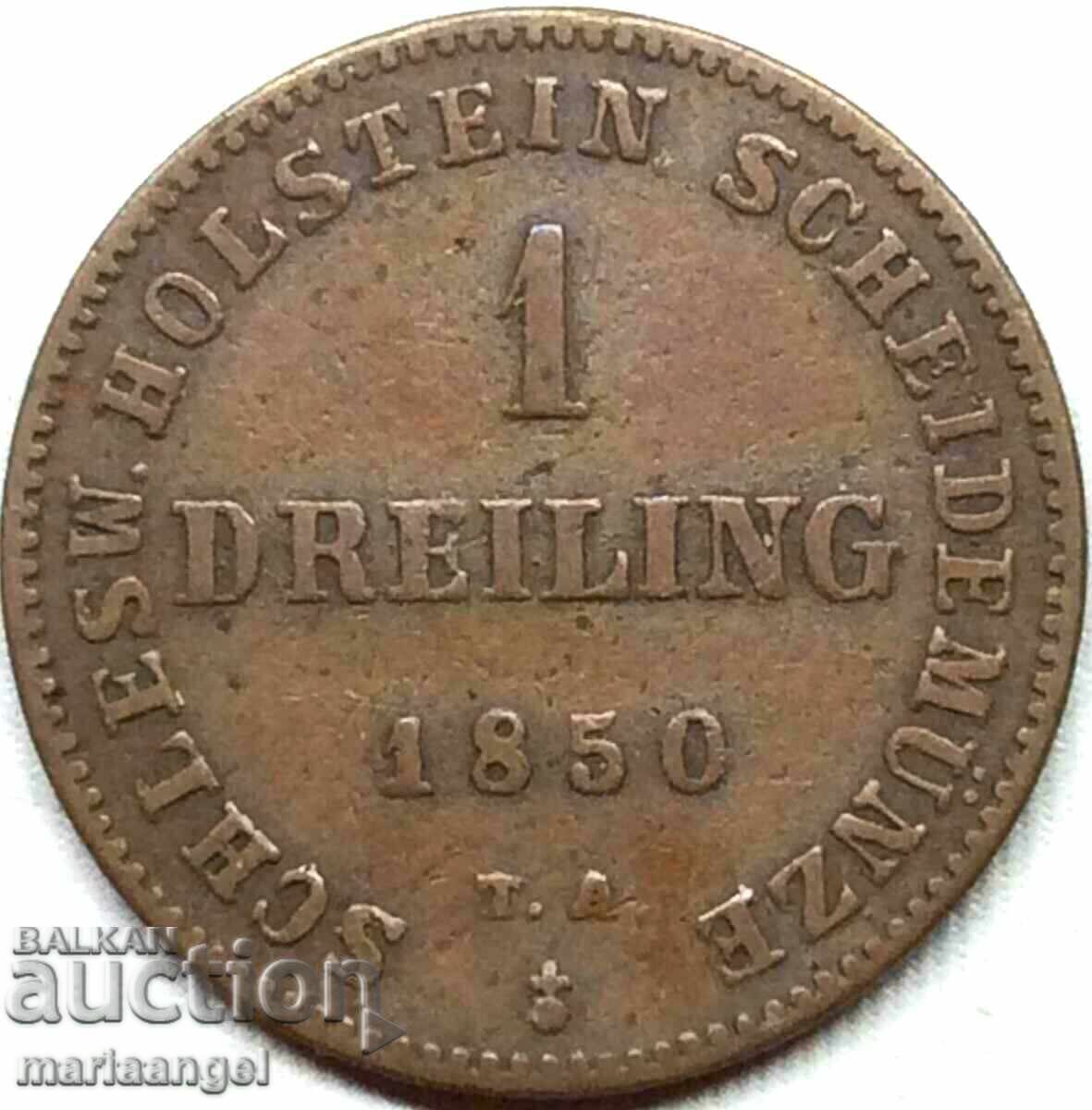 1 дрейлинг 1850 Германия 4,7г Кристиан VII Cu - доста рядка с цена 39.00 лв. | € 19.94 1 дрейлинг 1850 Германия 4,7г Кристиан VII Cu - доста рядка с цена 39.00 лв. | € 19.94