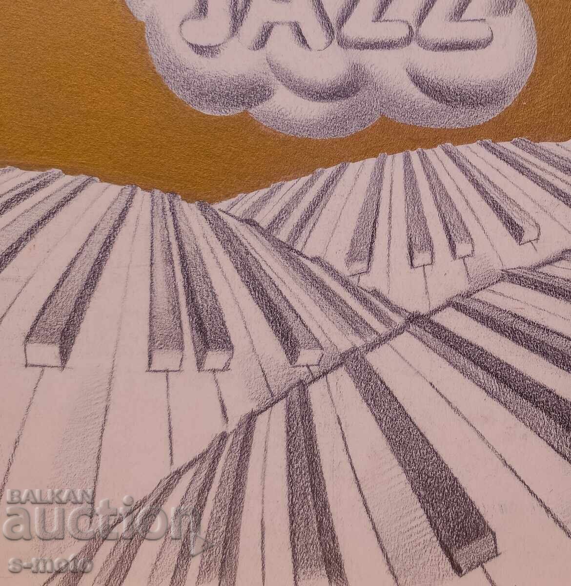 Παλιό έργο γκουάς, σχέδιο για αφίσα - 5 Παλιό έργο γκουάς, σχέδιο για αφίσα - 5