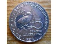 5 Francs 2014 - Burundi (Birds series)