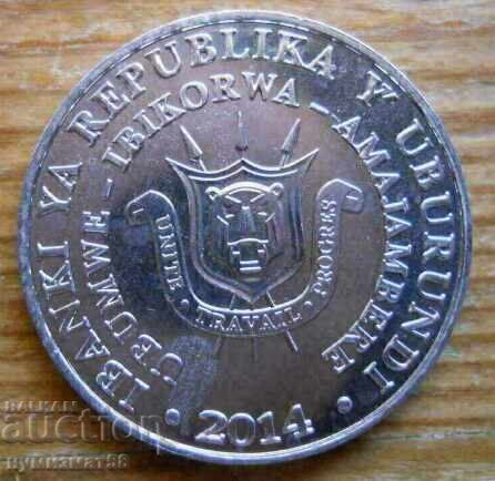 5 φράγκα 2014 - Μπουρούντι (σειρά πουλιών) με τιμή 10.00 BGN | € 5.11