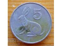 5 σεντς 1982 - Ζιμπάμπουε