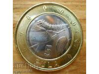 5 stamps 2016 - Botswana (bimetal)