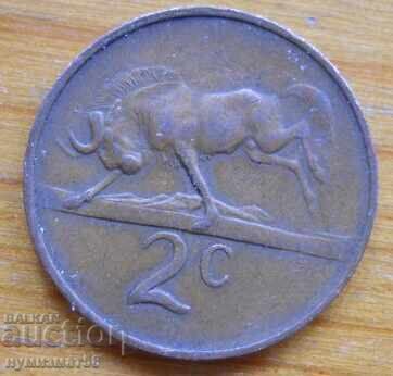2 cenți 1965 - Africa de Sud