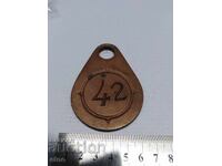 ARSENAL - METAL NUMBER - 42, SIGN, MARKING