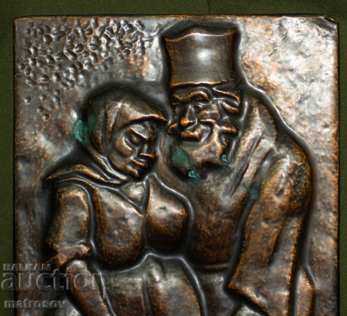 Delivery of Old copper panel, bas-relief, "Heroes of Chudomir" Delivery of Old copper panel, bas-relief, "Heroes of Chudomir"