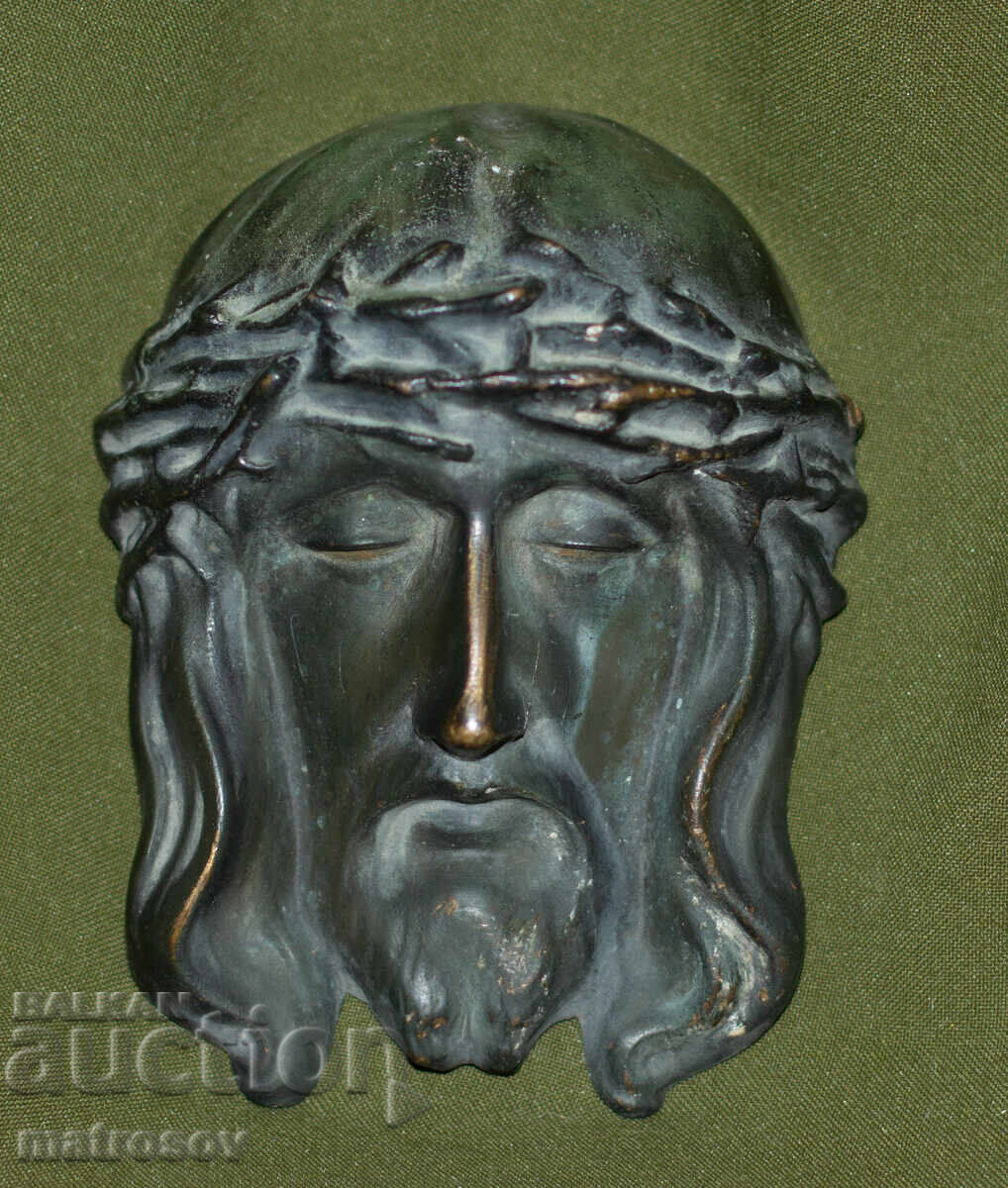 Bronze sculpture, bas-relief, Jesus Christ