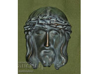 Sculptură din bronz, basorelief, Iisus Hristos