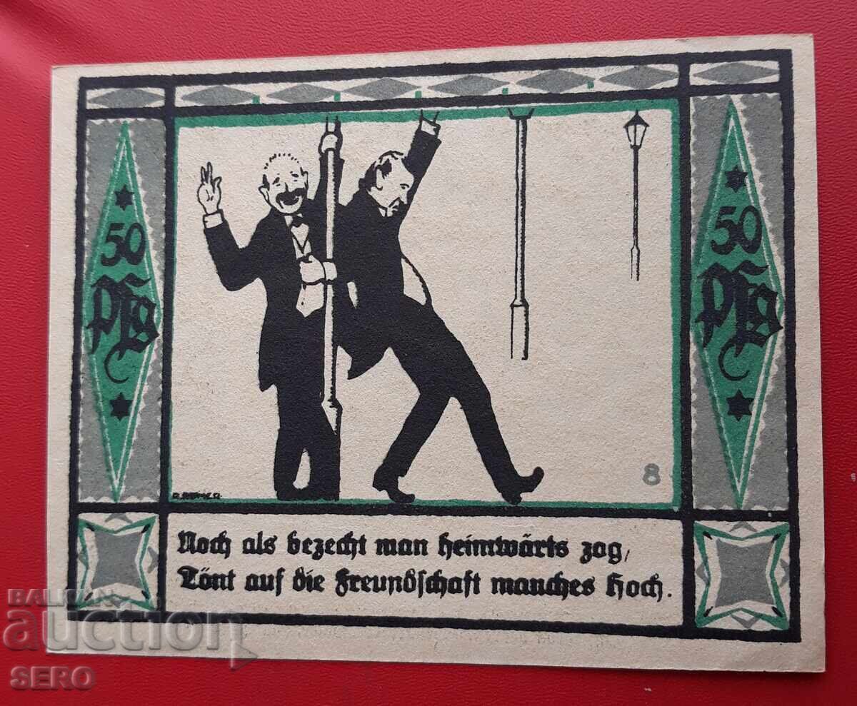 Τραπεζογραμμάτιο-Γερμανία-Σαξονία-Μύλσεν Σεντ Γιάκομπ-50 πφένιγκ 1921 Τραπεζογραμμάτιο-Γερμανία-Σαξονία-Μύλσεν Σεντ Γιάκομπ-50 πφένιγκ 1921