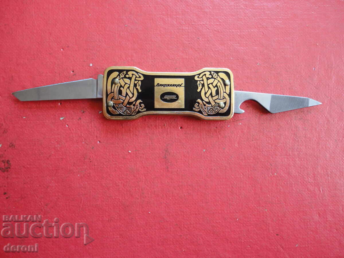 Unique EKA SWEDEN gold-plated knife with enamel with price 180.00 BGN | € 92.03