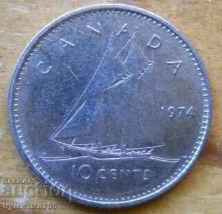 10 σεντς 1974 - Καναδάς
