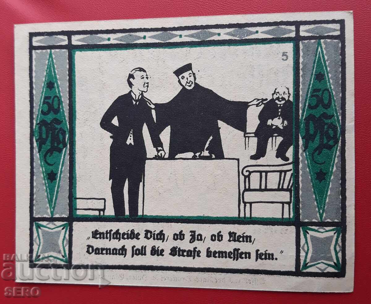 Banknote - Germany - Saxony - Mülsen St. Jacob - 50 Pfennig 1921