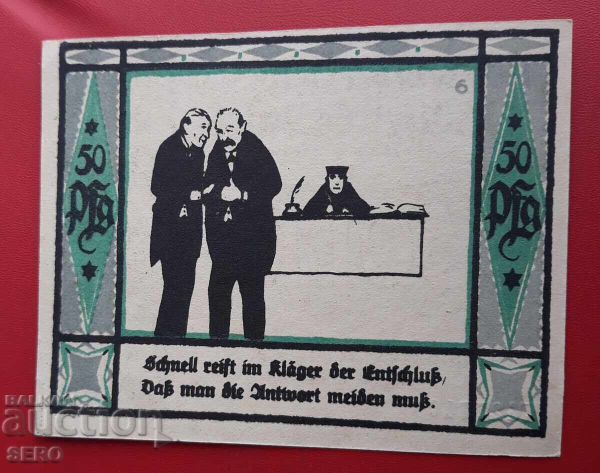 Banknote - Germany - Saxony - Mülsen St. Jacob - 50 Pfennig 1921