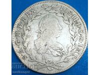 20 Kreuzer 1781 Austria Iosif al II-lea argint - rar