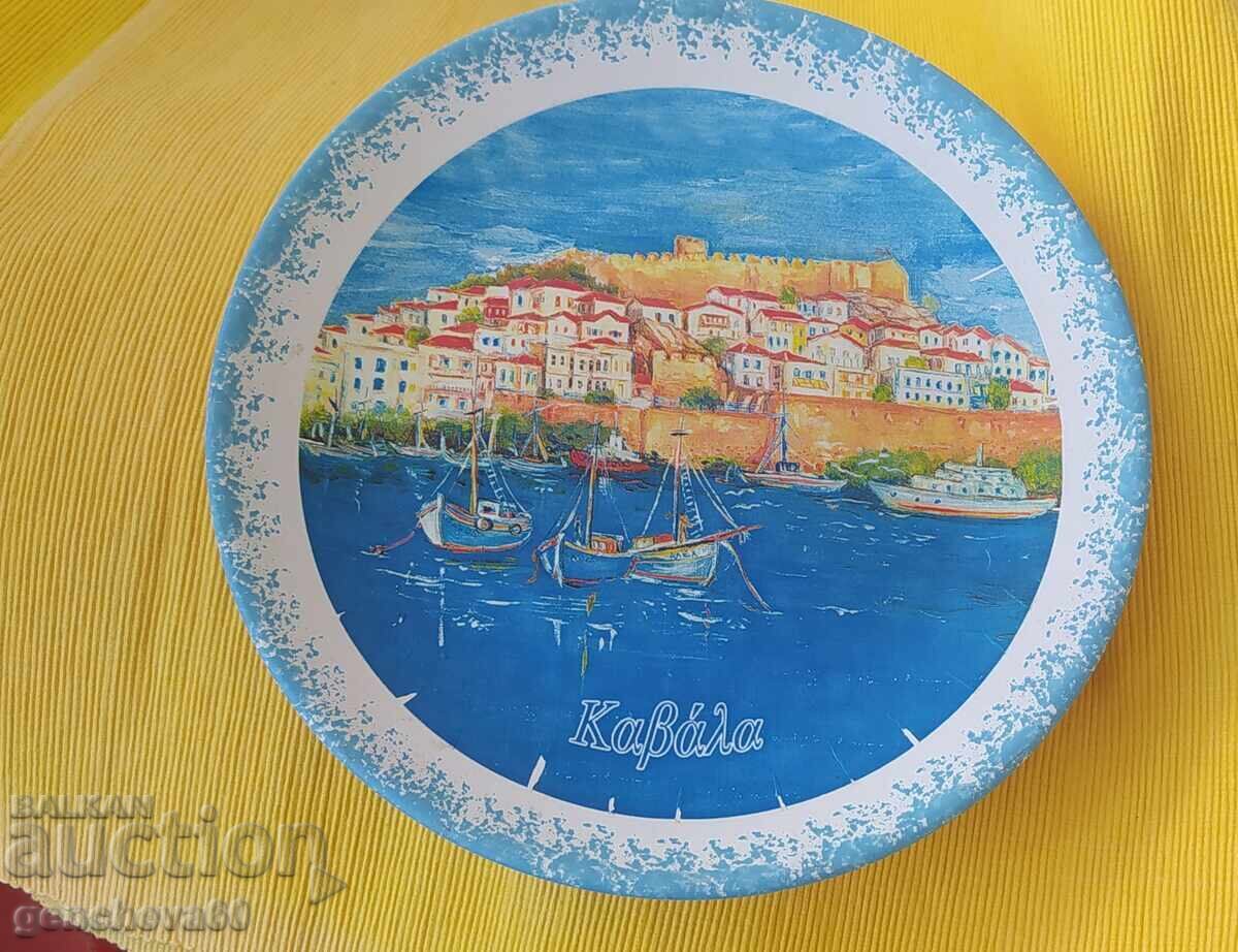 Δημοπρασία Ελληνικό κεραμικό πιάτο τοίχου - Καβάλα Δημοπρασία Ελληνικό κεραμικό πιάτο τοίχου - Καβάλα