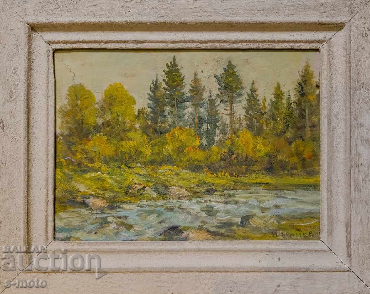 Νικολάι Ίλιεφ ελαιογραφία τοπίο με τιμή 300.00 BGN | € 153.39