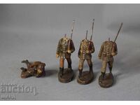 1930 Elastolin Γερμανικά Φιγούρες Elastolin στρατιώτες με τουφέκια 4τμχ