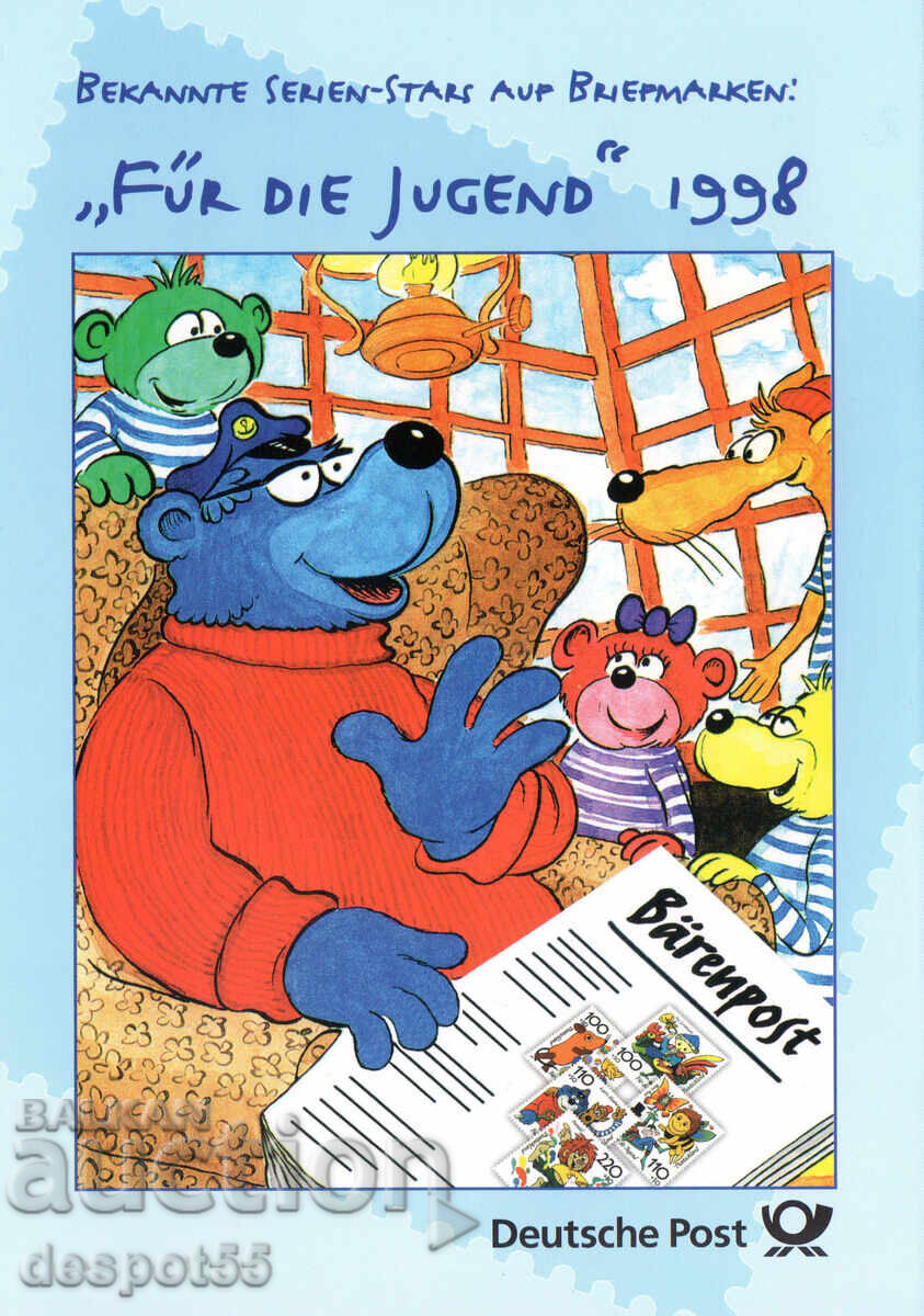 1998. Γερμανία. Ημέρα του Παιδιού - Κινούμενα σχέδια. Κάρτα Μάξιμουμ με τιμή 3.50 BGN | € 1.79