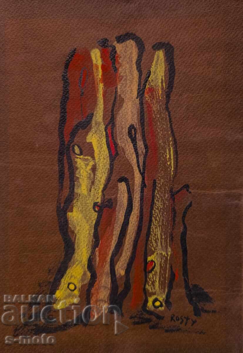 Ростислава Тодорова-Енчева абстрактна картина