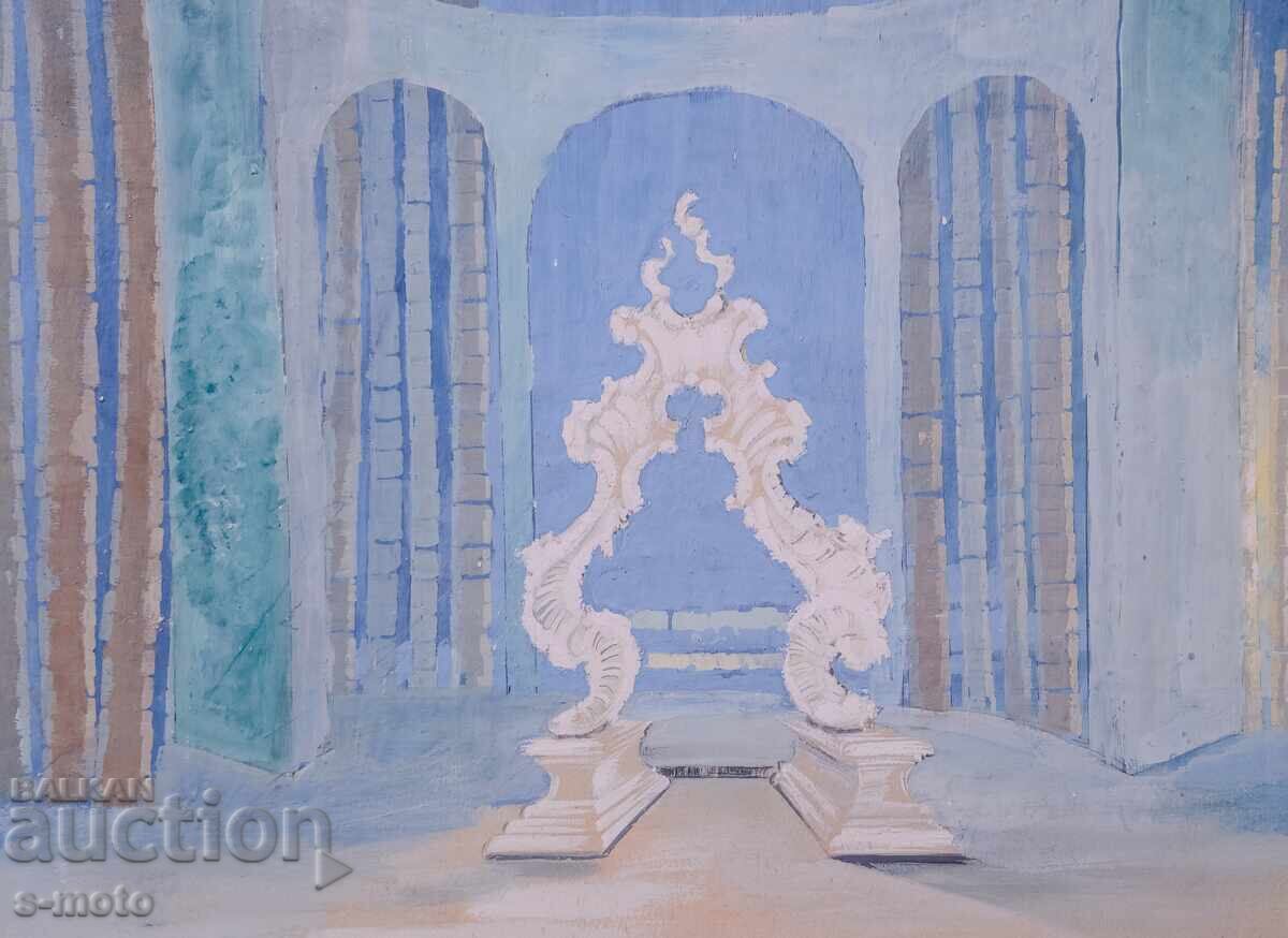 Доставка на Картина гваш сценография интериор Доставка на Картина гваш сценография интериор