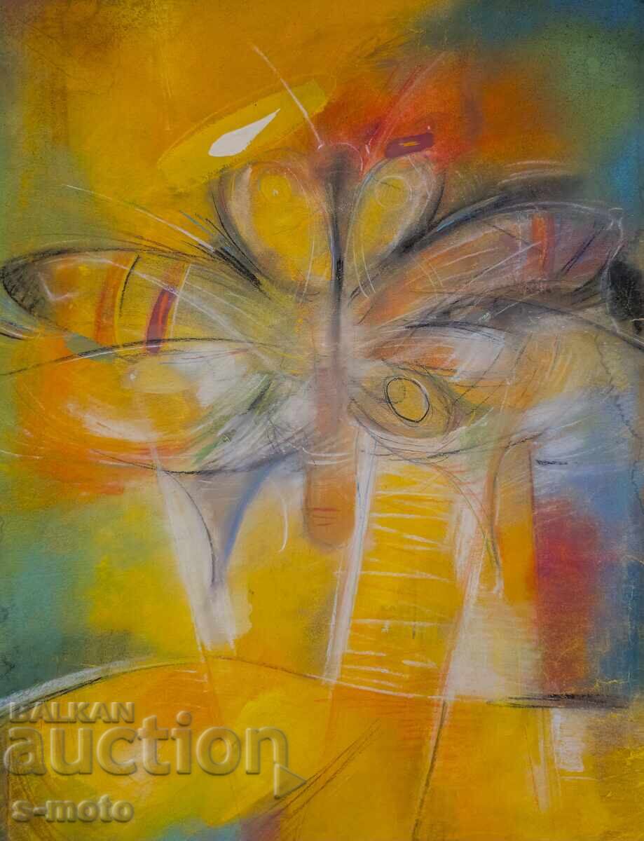 Pastel Painting Abstract Composition with price 220.00 BGN | € 112.48