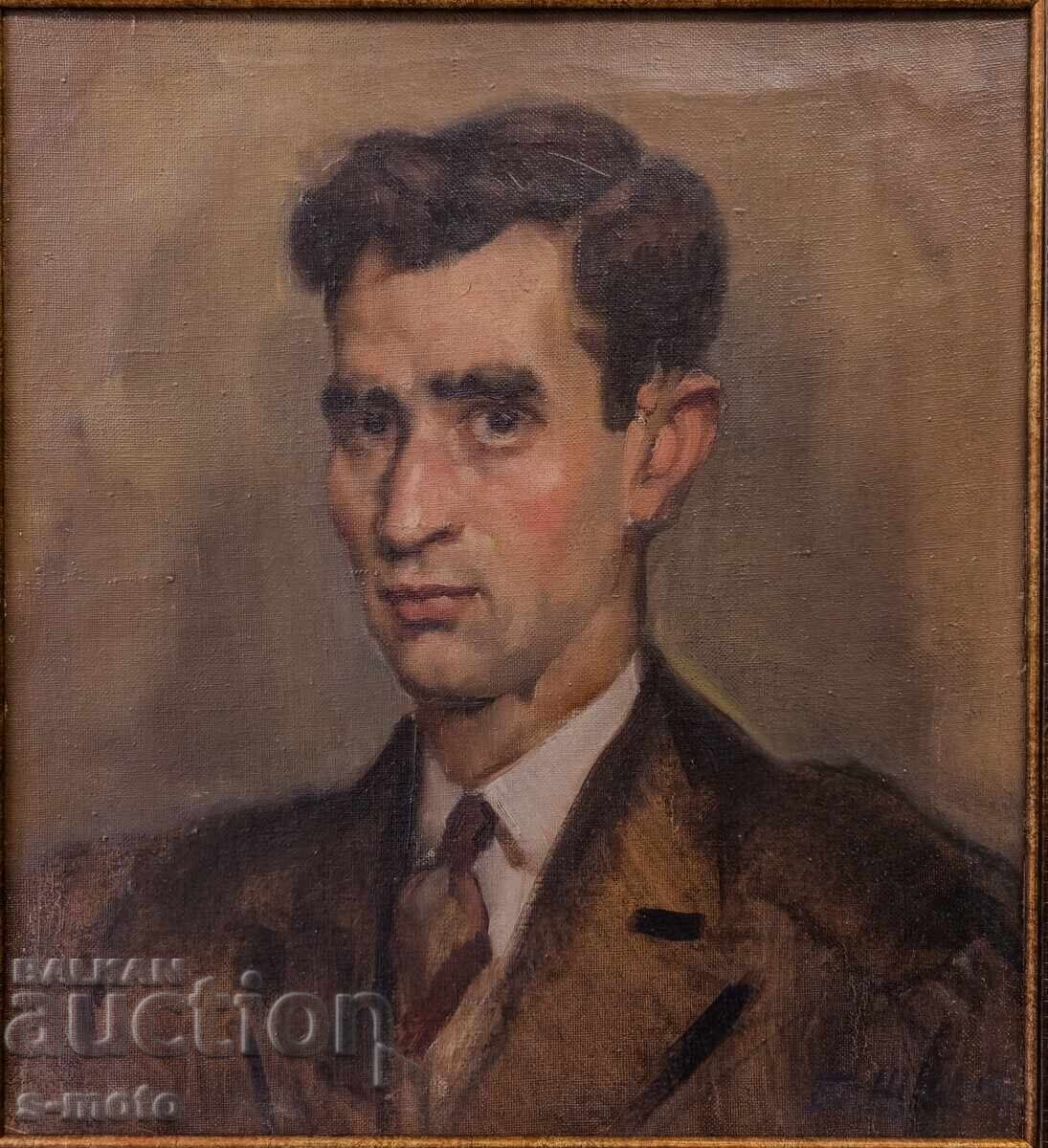Μπόρις Σάροφ / 1894 - 1986 / ελαιογραφία πορτρέτο με τιμή 2000.00 BGN | € 1022.58