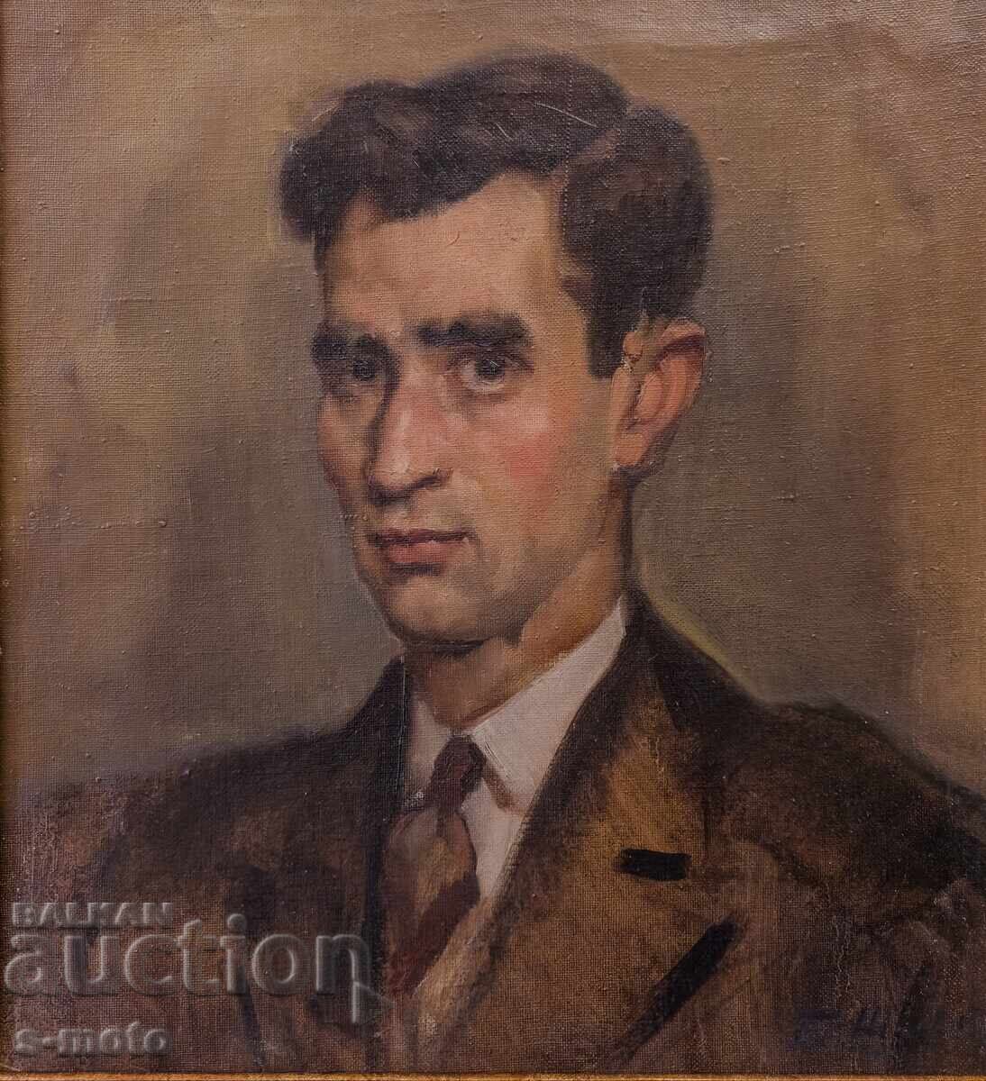Δημοπρασία Μπόρις Σάροφ / 1894 - 1986 / ελαιογραφία πορτρέτο