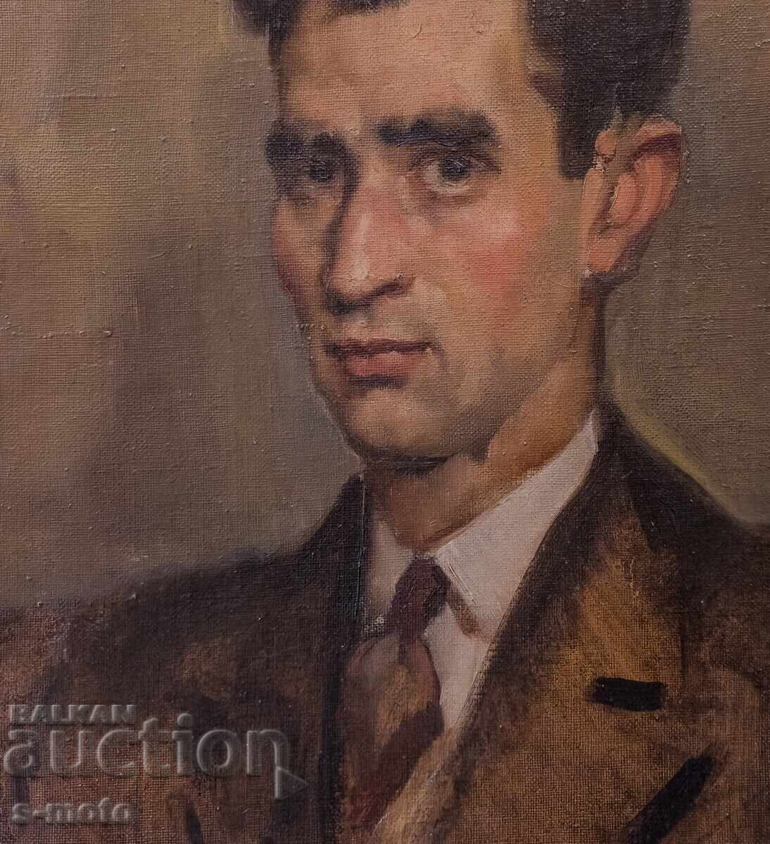 Μπόρις Σάροφ / 1894 - 1986 / ελαιογραφία πορτρέτο - 5