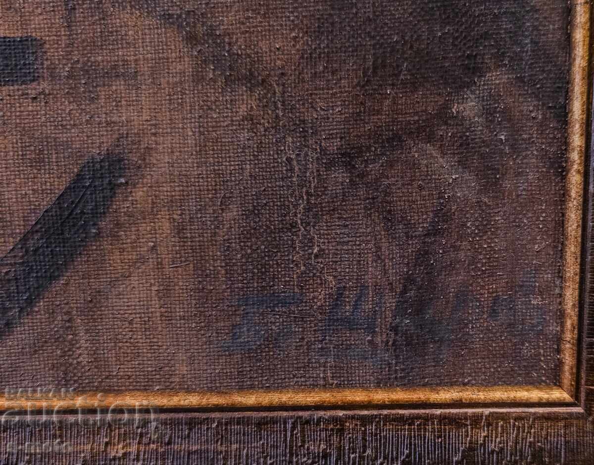 Μπόρις Σάροφ / 1894 - 1986 / ελαιογραφία πορτρέτο - 6