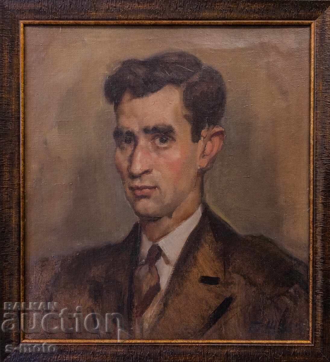 Μπόρις Σάροφ / 1894 - 1986 / ελαιογραφία πορτρέτο