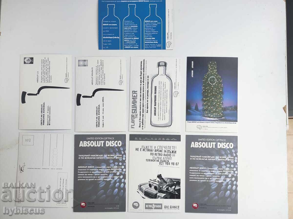 9x Carduri gratuite Absolute Vodka cu preț 5.00 BGN | € 2.56 9x Carduri gratuite Absolute Vodka cu preț 5.00 BGN | € 2.56