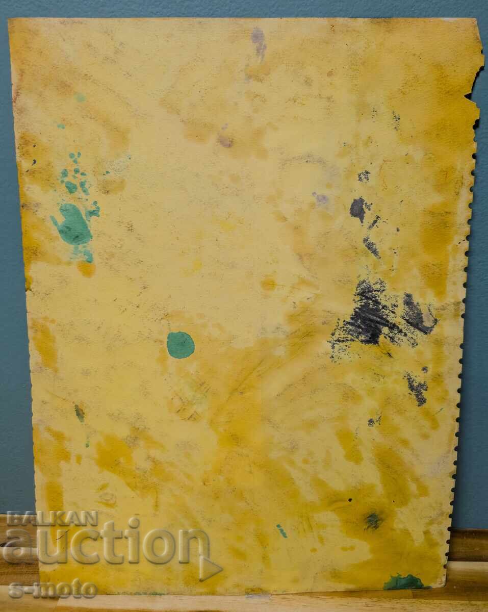 Картина смесени техники абстрактна композиция - 7