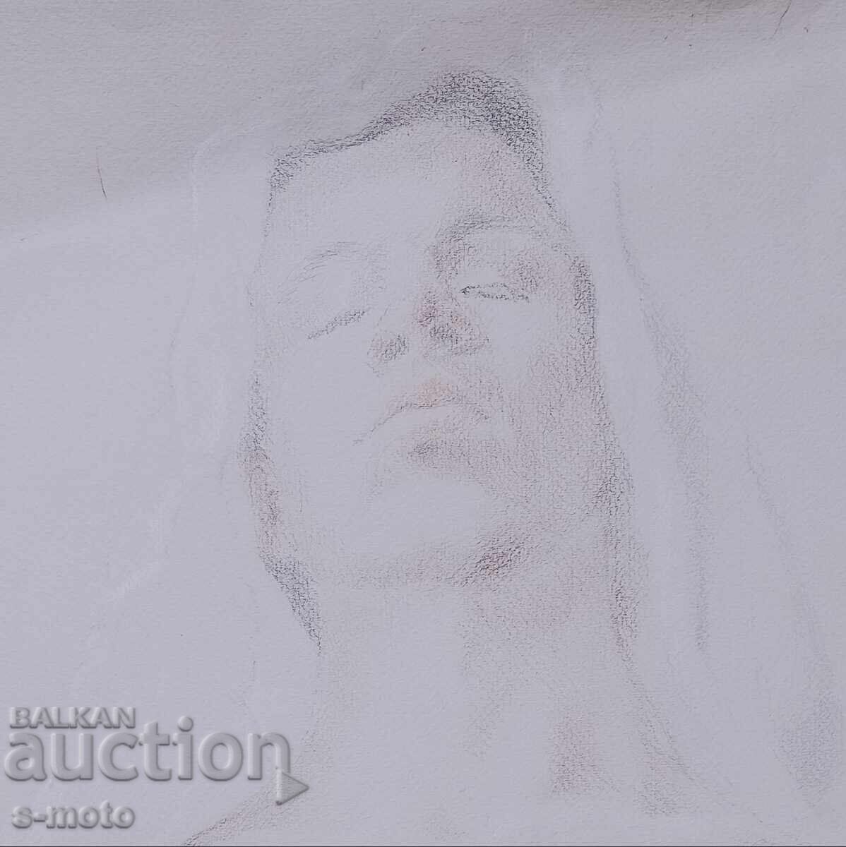 Δημοπρασία Μαρτίν Στρατίεφ σχέδιο παστέλ πορτρέτο Δημοπρασία Μαρτίν Στρατίεφ σχέδιο παστέλ πορτρέτο