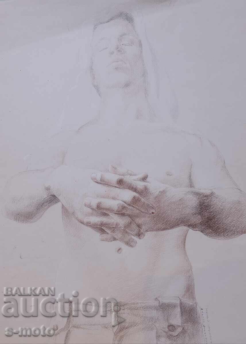 Παράδοση Μαρτίν Στρατίεφ σχέδιο παστέλ πορτρέτο Παράδοση Μαρτίν Στρατίεφ σχέδιο παστέλ πορτρέτο