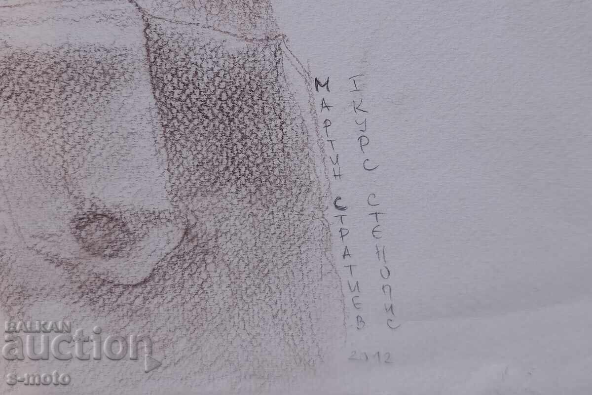 Μαρτίν Στρατίεφ σχέδιο παστέλ πορτρέτο - 6 Μαρτίν Στρατίεφ σχέδιο παστέλ πορτρέτο - 6