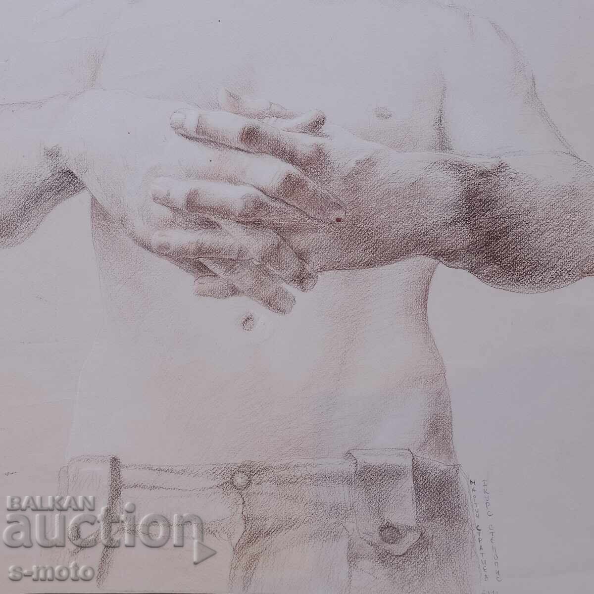 Μαρτίν Στρατίεφ σχέδιο παστέλ πορτρέτο - 7 Μαρτίν Στρατίεφ σχέδιο παστέλ πορτρέτο - 7