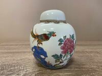 Porcelain vase-jar in Famille Rose style