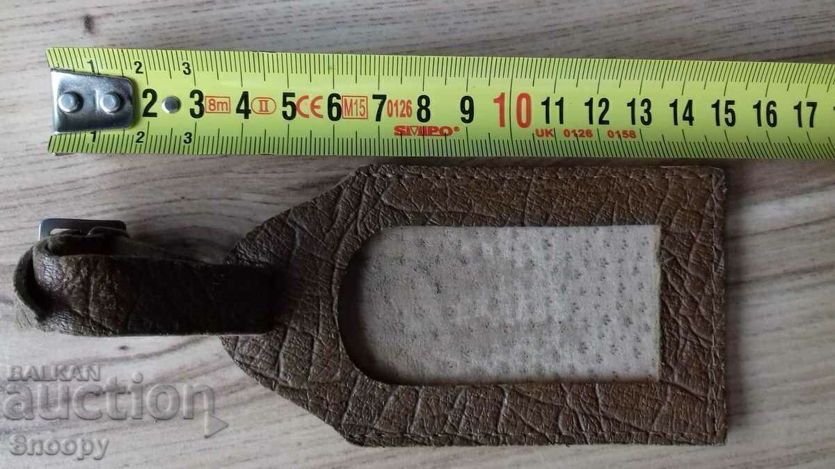 Leather case for suitcase tag - 6