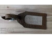 Husa din piele pentru eticheta valizei