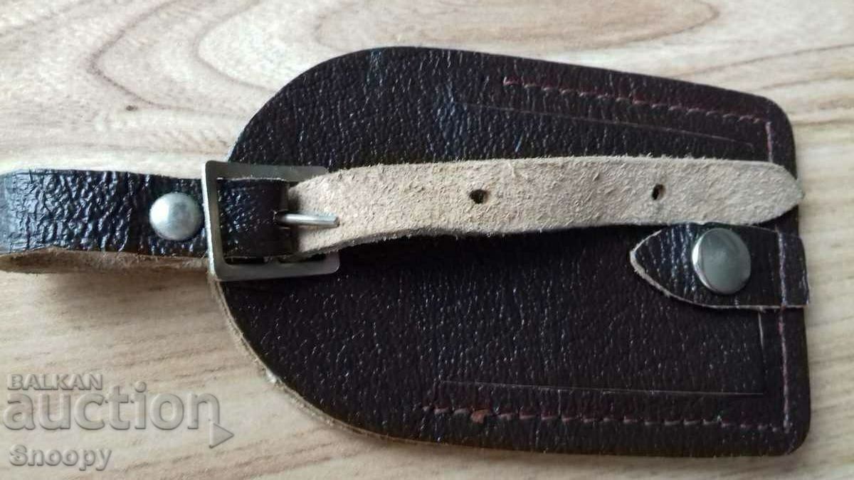 Leather case for suitcase tag - 5 Leather case for suitcase tag - 5