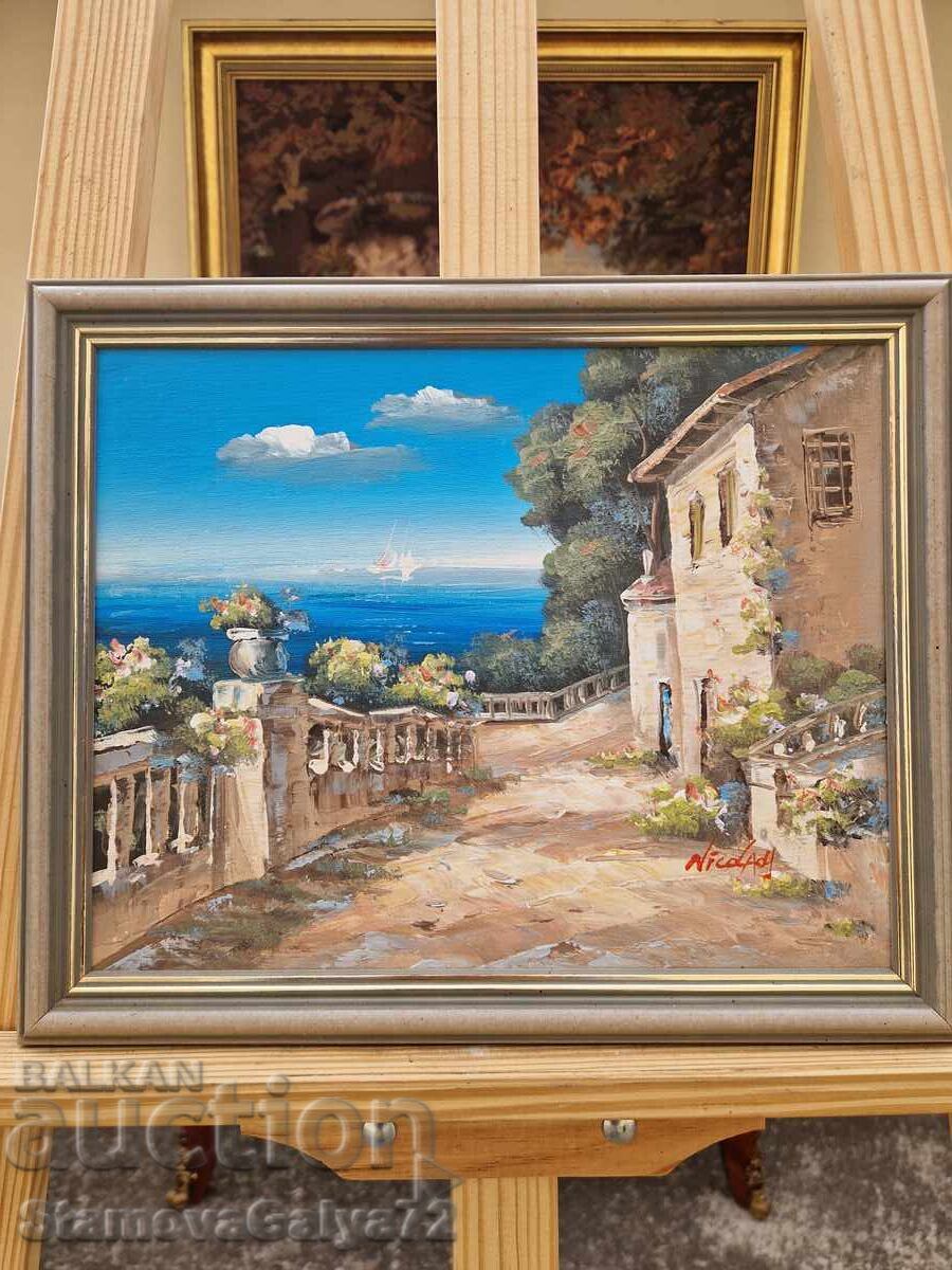Wonderful master's original painting oil on fiberboard with price 97.00 BGN | € 49.60