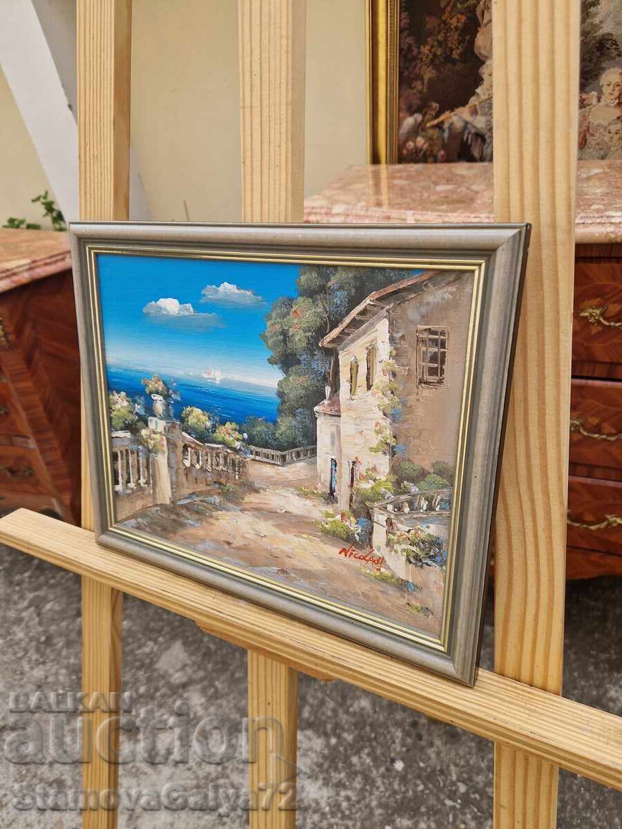 Wonderful master's original painting oil on fiberboard - 5