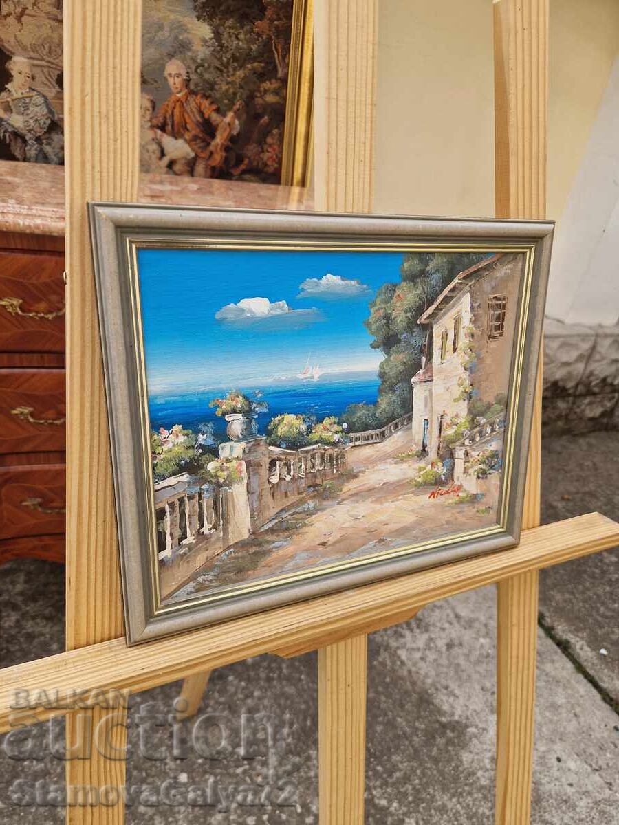 Wonderful master's original painting oil on fiberboard - 6