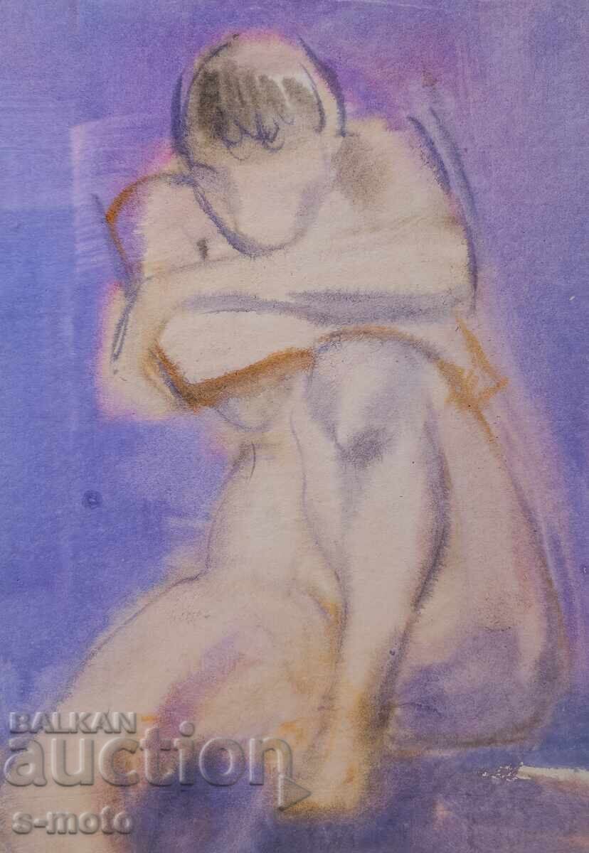 Ακουαρέλα πορτρέτο γυναικείου γυμνού σώματος με τιμή 250.00 BGN | € 127.82 Ακουαρέλα πορτρέτο γυναικείου γυμνού σώματος με τιμή 250.00 BGN | € 127.82