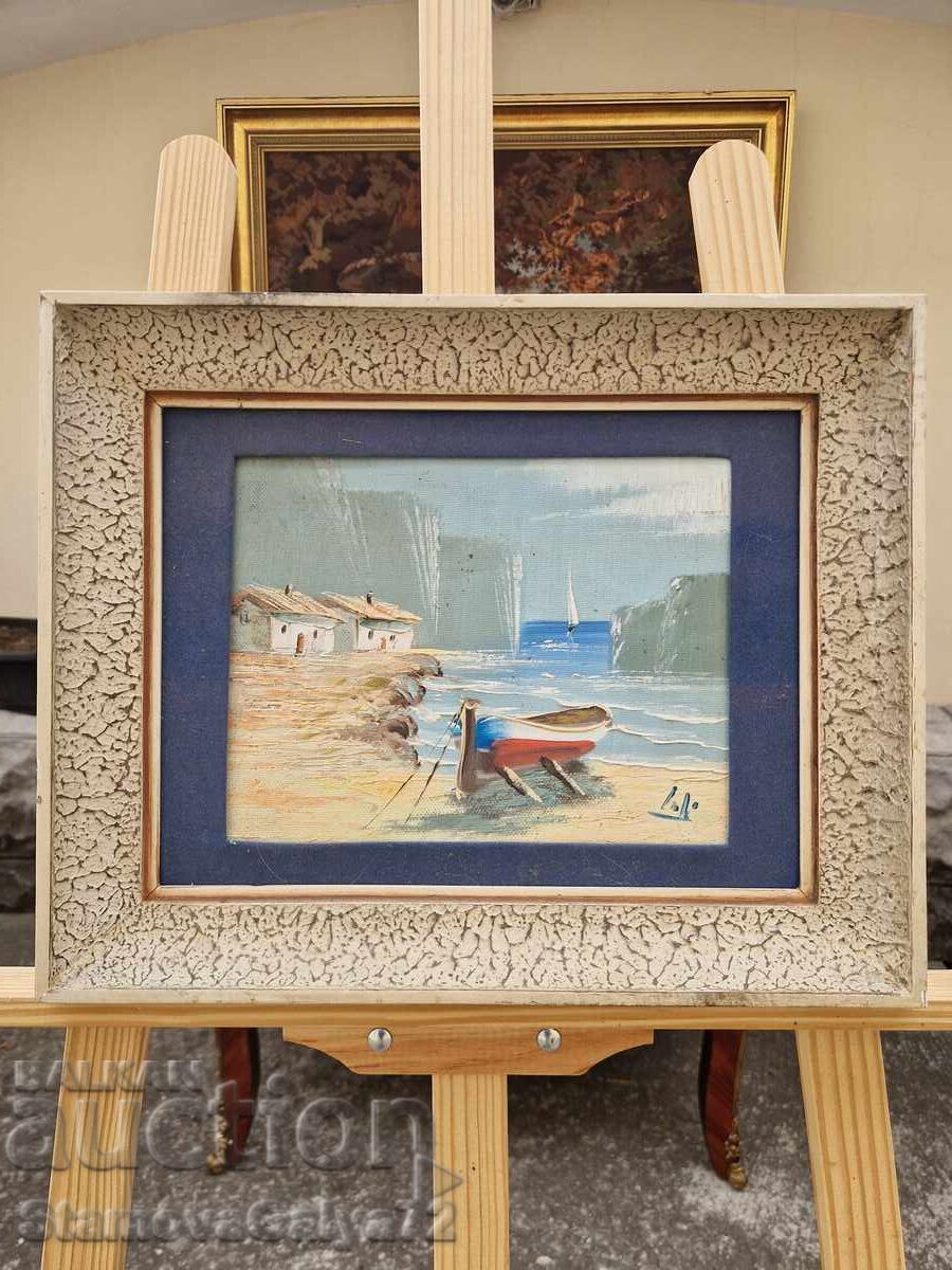 Frumoasa pictura originala in ulei pe panza cu preț 96.00 BGN | € 49.08 Frumoasa pictura originala in ulei pe panza cu preț 96.00 BGN | € 49.08