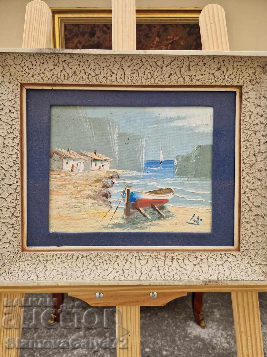 Licitație Frumoasa pictura originala in ulei pe panza Licitație Frumoasa pictura originala in ulei pe panza