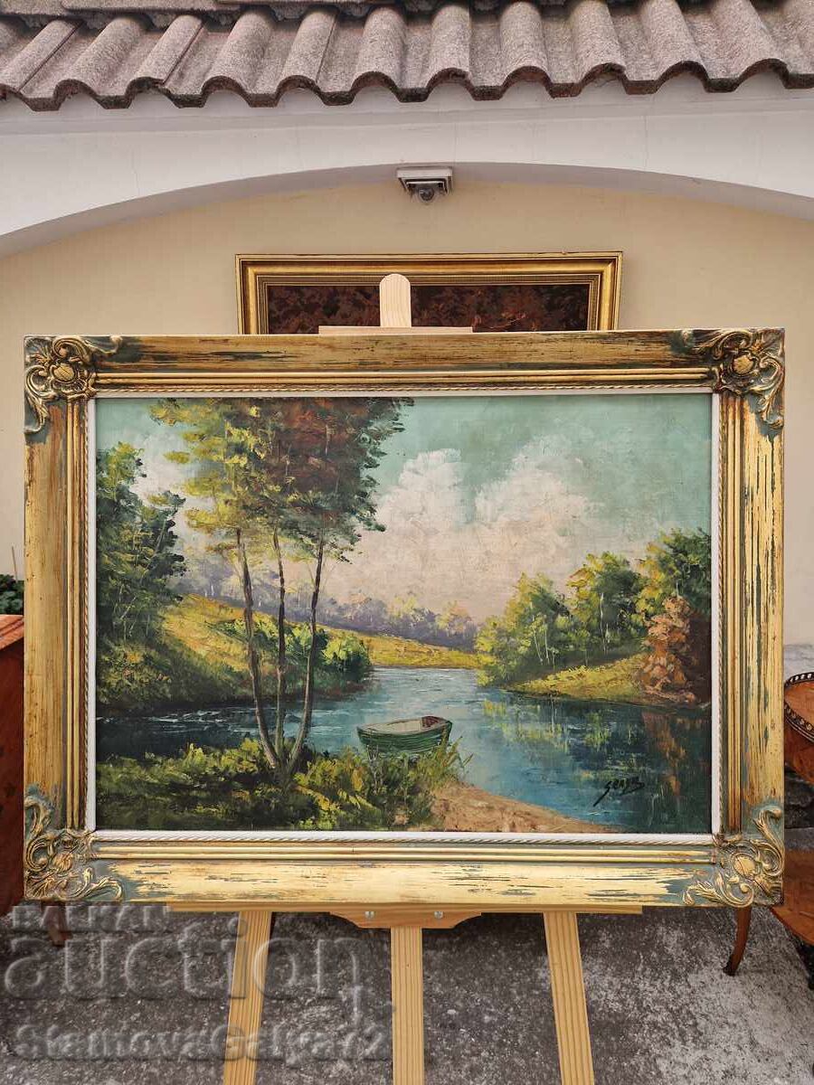 Beautiful Belgian oil painting on canvas with price 273.00 BGN | € 139.58 Beautiful Belgian oil painting on canvas with price 273.00 BGN | € 139.58