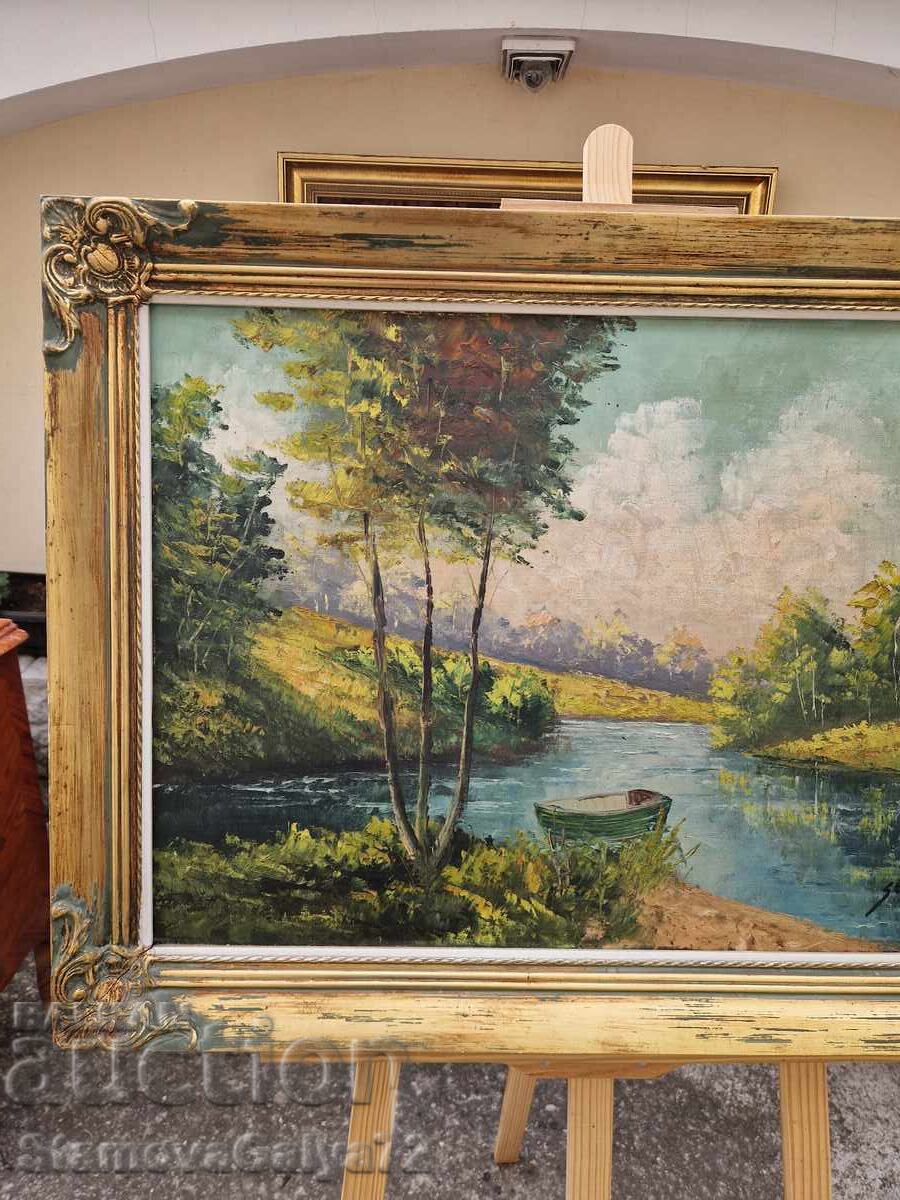 Beautiful Belgian oil painting on canvas - 5 Beautiful Belgian oil painting on canvas - 5