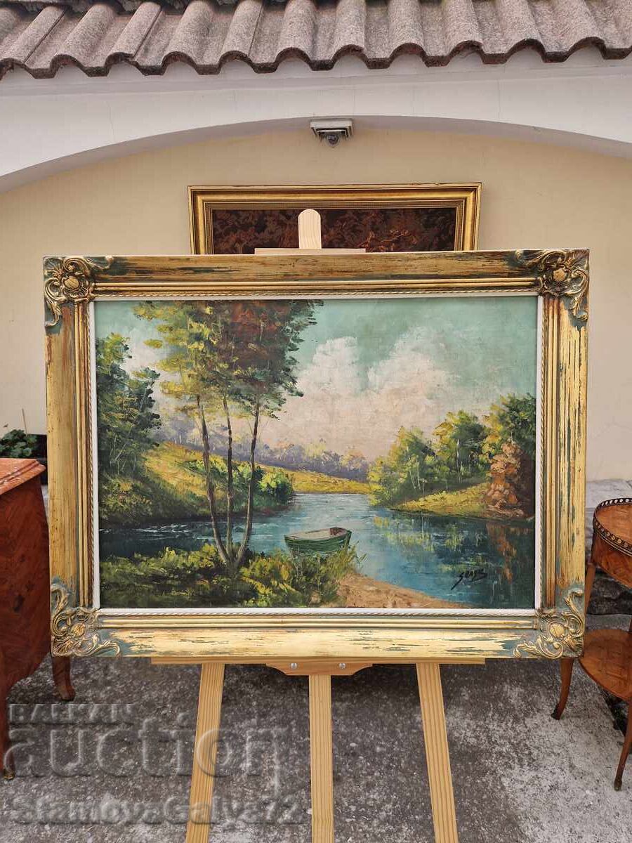 Beautiful Belgian oil painting on canvas Beautiful Belgian oil painting on canvas
