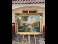 Beautiful Belgian oil painting on canvas