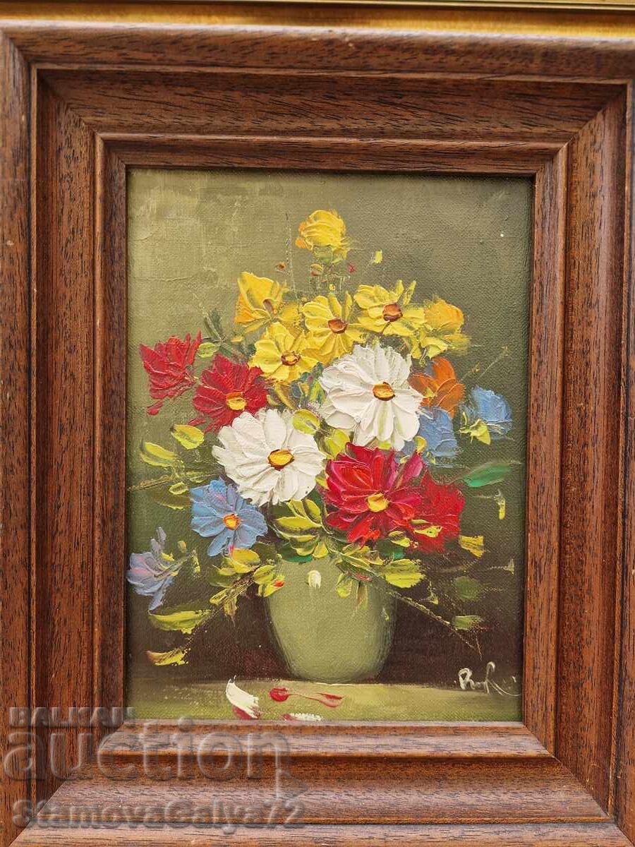 Licitație Natură statică autor pictură antică ulei ramă Licitație Natură statică autor pictură antică ulei ramă